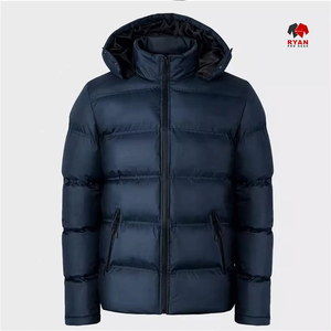 Chaqueta Acolchada Informal para Hombre con Capucha y Cierre de Cremallera Ryan Pro Gear, Impermeable, con Logotipo Personalizado OEM - Product Image 2