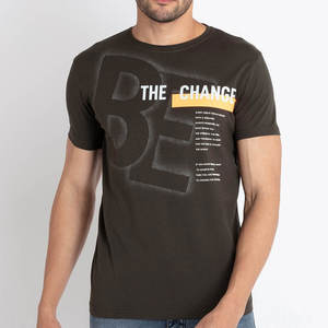 Camiseta de manga corta con logotipo impreso profesional de talla grande y color personalizado para hombre, camiseta de venta en línea para hombre - Product Image 1