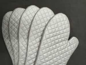 HR Enduit de Haute Qualité 100% Coton Vente en Gros Lavable en Machine Mitaine de Four Réutilisable Durable Confortable Choix du Chef - Product Image 5