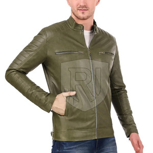 Veste en cuir d'hiver pour hommes de haute qualité Nouveau en stock Style de rue haute en peau de vache - Product Image 5