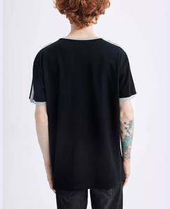 Camiseta de lujo de algodón pesado liso de alto rango, camiseta unisex con estampado personalizado de logotipo, cuello simulado, camiseta en blanco, camiseta transpirable de gran tamaño para hombre - Product Image 4