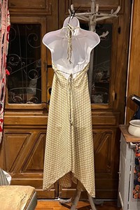 ชุดเดรสคอวีเว้าลึกพิมพ์ลายสำหรับผู้หญิงชุดเดรสยาวเปิดหลังเข้ารูปมีสไตล์ใหม่ฤดูร้อน - Product Image 4