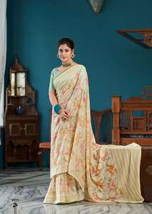 Soporte/Adulto Evergreen Design Recién llegado Fancy Baraso Saree con blusa con encaje de lujo Fabricante DE TRABAJO DE LA India - Product Image 2