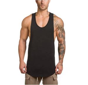 Camisetas de Tirantes de Algodón para Hombre, Estilo Stringer, de Fábrica OEM - Product Image 5