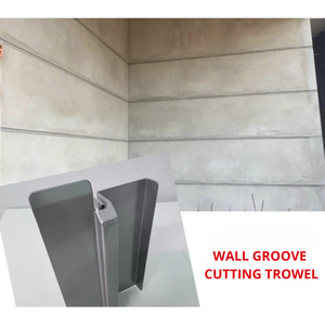 Truelle à rainurer en acier inoxydable durable de qualité industrielle pour le plâtre mural, le ciment, le rendu, coupe-ligne décoratif professionnel 1 - Product Image 5