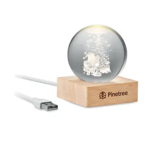 Palla Luminosa LED a Forma di Babbo Natale per Decorazioni Albero, Articoli Festivi - Product Image 2