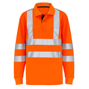 Chemise de sécurité réfléchissante à manches longues en coton 100% avec bande haute visibilité, légère, uniforme de travail, vêtements de sécurité - Product Image 5
