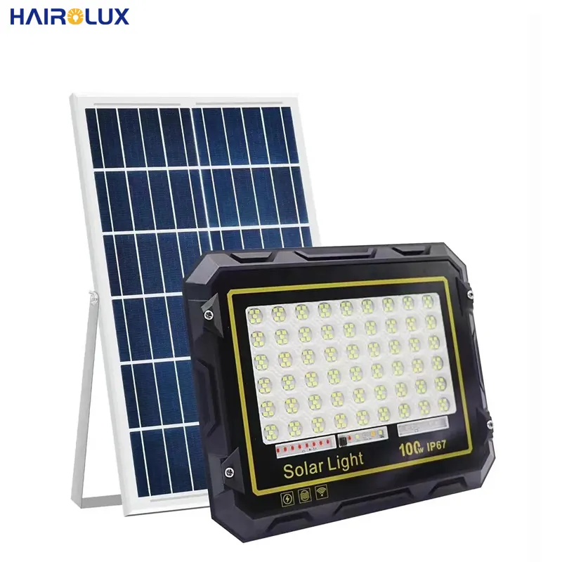 Hairolux giardino impermeabile super luminosità ABS IP66 30W proiettore solare luci di inondazione a led