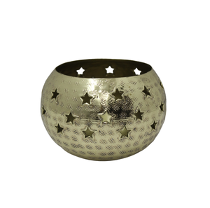 Nouveau Décoratif De Noël Éclairage Rond Votive Titulaire En Aluminium F354 En Laiton EPL Bougeoir Pour Éclairage Décoratif À La Main - Product Image 1