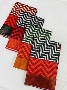 Diseñador Party Wear Saree con tejido Jari Border - Product Image 2