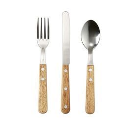 Ensemble de couverts de luxe de style japonais en acier inoxydable 304, manche en noyer, finition mate rétro, vaisselle occidentale, comprend un couteau à dîner - Product Image 4