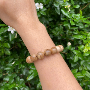 สร้อยข้อมือไม้อาการ์วู้ดลูกปัดขนาด12-15มม. ของแท้จากเวียดนามอุปกรณ์เสริมที่ปราศจากน้ำมันหอมระเหย - Product Image 6