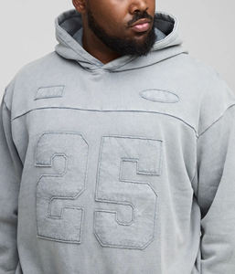 Survêtements unisexes en molleton épais en coton décontracté avec logo personnalisé, ensemble sweat-shirt à capuche uni et jogging pour hommes - Product Image 6