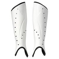 Protections de tibia de hockey sur gazon professionnelles en plastique fabriquées en usine, personnalisables, pour adultes, protection des jambes et des pieds