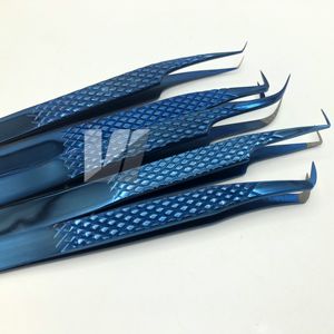 Pinzas de pestañas de acero inoxidable con logotipo personalizado profesional de alta calidad herramienta de belleza puntiaguda para extensiones de pestañas de fibra TP OEM - Product Image 5
