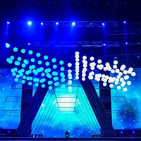 Luces de cabrestante Sistema cinético Levantamiento Pro Bolas DMX Polipasto Cortina Orbisfly LED para Show Night Party Stage Lighting Evento en movimiento