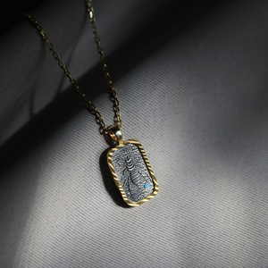 Symbole antique Oeil d'abeille Animal Design Charm Collier Turc Fabriqué à la main en gros Bijoux en argent sterling 925 - Product Image 4