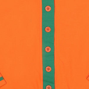Cárdigan Personalizado Naranja Verde, Antiarrugas, con Logotipo Bordado, Botones, Corte Holgado, Cuello en V, Unisex, Talla Grande, para Invierno - Product Image 5