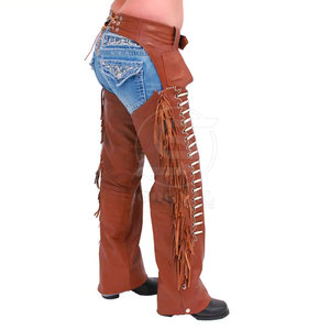 Prix raisonnable, logo personnalisé, design de cuir pour hommes, cuissardes en cuir pour hommes, utilisation en extérieur, couleur unie, cuissardes en cuir lavées pour hommes - Product Image 5