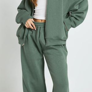 Ensemble de survêtement douillet / Vêtements décontractés à prix d'usine, ensemble de survêtement en molleton pour femmes en deux pièces, molleton doux et chaud, sweat-shirt et pantalon de jogging 2026 - Product Image 4
