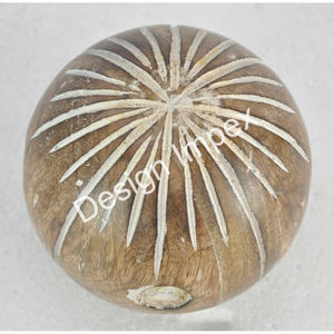 Objeto Decorativo para Sala de Estar, Bolas de Madera Hechas a Mano Ecológicas, Artículos de Decoración Navideña para el Hogar - Product Image 4