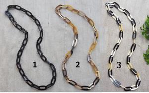 Collier de luxe en corne de buffle fait à la main, bijoux naturels et durables pour femmes, haute qualité - Product Image 2