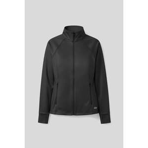 Tommlife Vente en gros Veste de course pour femme kaki à col montant zippé, coupe confortable et basique - 97310 - Noir - Product Image 3