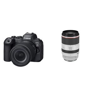 R6 Mark II Professional Mirrorless Digital <b>Camera</b> Body RF 24-105mm F/4-7.1 IS STM RF 70-200mm F/2.8 L IS USM Lens Kit CMOS - Product Image 1