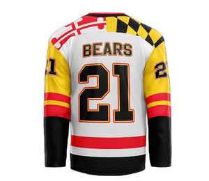 Camisetas personalizadas de hockey sobre hielo para jóvenes, ropa de equipo de poliéster transpirable, camiseta de hockey sobre hielo transpirable deportiva sublimada - Product Image 2