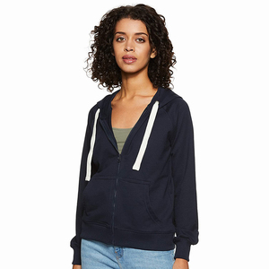 Sweat-shirt pour femmes de style nouveau, fermeture éclair, capuche, design personnalisé, capuche pour femmes avec logo personnalisé imprimé et qualité décontractée bon marché - Product Image 1