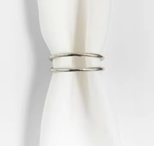 Porte-ronds de serviette en métal doré de luxe pour la maison hôtel fête mariage élégant porte-serviettes de table - Product Image 3