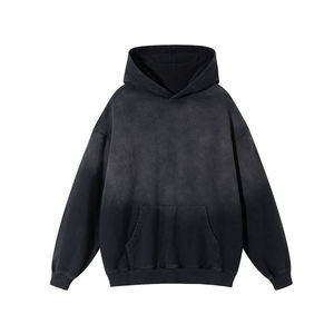 Nueva moda Boxy Fit ropa de calle de gran tamaño Vintage Batik ácido lavado 360GSM algodón pesado personalizado Zip Up hombres sudaderas con capucha - Product Image 6