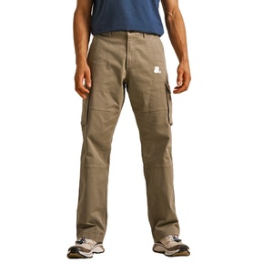 Pantalones Cargo de Lona para Hombre, 100% Algodón, Ecológicos, Ligeros, Estilo Vintage, Corte Recto Medio, Secado Rápido, Transpirables, Color Sólido - Product Image 1