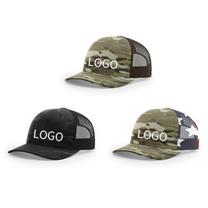 Casquette Trucker en Toile Respirante à 6 Panneaux avec Visière Courbe, Logo Personnalisé Broderie 3D, Idéale pour la Plage, le Cyclisme, la Pêche, et la Mode Hip Hop - Product Image 3