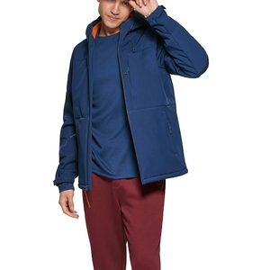 Professionally Manufactured <b>Winter</b> Softshell Jacket Hooded Streetwear Zipper Front Custom Sizes Custom Service Softshell Jacket - Product Image 3