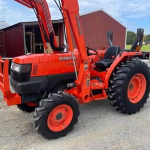 Para Tractor de Ruedas Mini L4400 45HP 4WD con Transmisión por Engranajes, Cargador Frontal y Retroexcavadora, Nuevo, Motor de 4 Tiempos, Herramientas de Jardín de Acero - Product Image 4