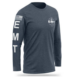 Qualité supérieure Logo personnalisé EMT Performance T-shirt à manches longues pour homme Séchage rapide Prix de gros pas cher - Product Image 3