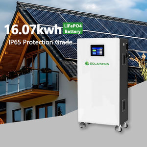 滚筒式锂离子电池组 51.2V 314Ah 移动式 16kwh IP65 锂离子电池芯，带智能控制，适用于太阳能系统 - Product Image 6