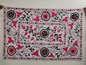 Handmade Suzani <b>Bed</b> <b>Sheet</b> King Size <b>Bed</b> <b>Sheets</b> Luxury <b>Queen</b> Space Fashion Quantity Cover Geometric Wedding Technics Gift - Product Image 2