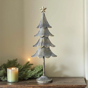 Adorno contemporáneo de árbol de Navidad de Metal de lujo, Decoración de mesa de vacaciones elegante, sala de estar, oficina, exhibición festiva de temporada - Product Image 2