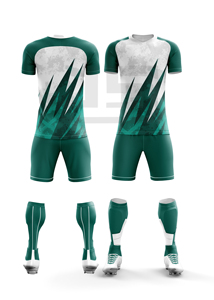 Uniforme de Fútbol Personalizado, Camiseta y Pantalones Cortos Transpirables, Ligeros, 100% Poliéster, Tela de Alto Rendimiento, para Deportes de Equipo y Ligas - Product Image 3