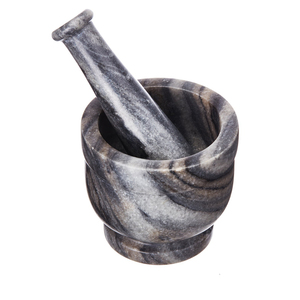 Kitchenware <b>Herbs</b> Grinder Tool Mortar Handcrafted Ocean Marble Mortar and Pestle Set for Hotels and Kitchens Tool <b>Product</b> - Product Image 1