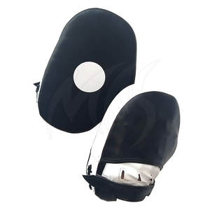 Manoplas de boxeo de cuero y PVC de 8oz y 12oz, punzón de gimnasio y artes marciales MMA, almohadilla de enfoque, objetivo de entrenamiento de ejercicio para punzones - Product Image 4