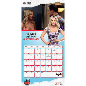 Calendrier promotionnel 2024 Big Bang Theory avec mini-affiche pour la décoration du bureau ou de la maison - Product Image 4
