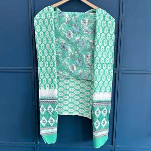 High Quality Chiffon <b>Printed</b> Fabric for Gowns Dresses and Chic Home Decor Bulk Wholesale Supply 100% Hand Block <b>Printed</b> <b>Material</b> - Product Image 3