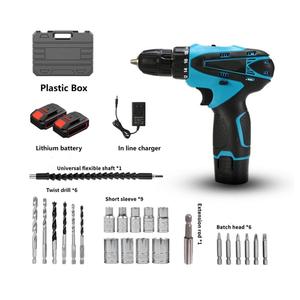 Trapano Avvitatore Elettrico Portatile Senza Fili di Alta Qualità, Set Trapano a Percussione Multifunzione Brushless 28V <span class=keywords><strong>2</strong></span>.0AH - Product Image 5