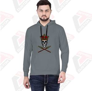 Sweat à capuche ultra confortable pour homme, 100% coton, doux et écologique, idéal pour l'hiver, avec design brodé et impression numérique - Product Image 1