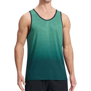 High Quality 290 GSM Cotton Ribbed <b>Men's</b> Gym <b>Tank</b> <b>Tops</b> Breathable <b>Black</b> Gray Singlets Factory Wholesale Knitted <b>Tank</b> <b>Tops</b> - Product Image 1