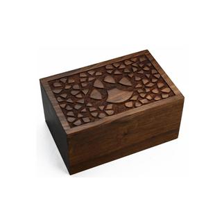 Handcrafted Wooden Cremation Urn <b>for</b> <b>Ashes</b> Pet <b>for</b> Dogs Cat Paws Rosewood <b>Ashes</b> Burial <b>Box</b> Urn - Product Image 4