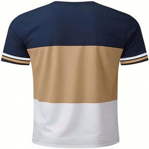 Wholesale Custom logo 210gsm Combed 100%Cotton <b>Short</b> <b>Sleeve</b> Men's Solid Color Simple Blank Casual T-<b>shirt</b> - Product Image 4